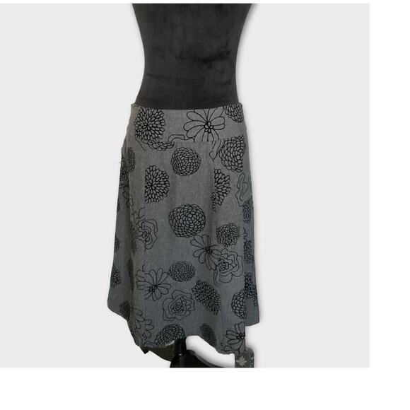 East 5th Wool‎ Floral Print Skirt Women's 10 - Picture 2 of 9